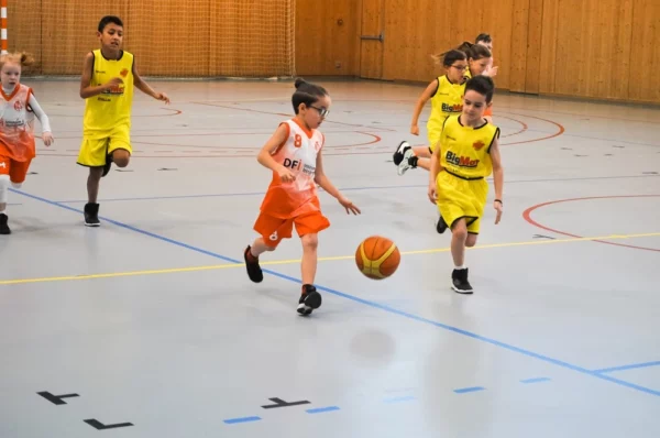 Fête de l'école de basket de Brioude lors de la u9 party 2024.