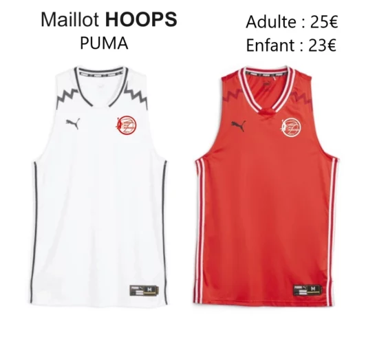 Maillot Puma basketball Brivadois.