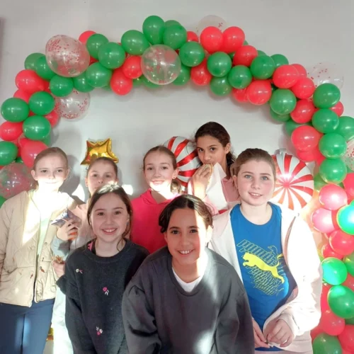 Nos U11 folles lors de la fête de l'école de Basket de Brioude.