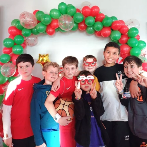 Nos U11 garçons lors de la fête de l'école de Basket de Brioude.