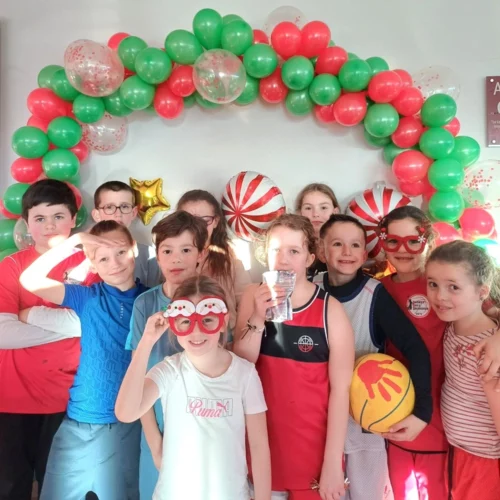 Nos U9 lors de la fête de l'école de Basket de Brioude.