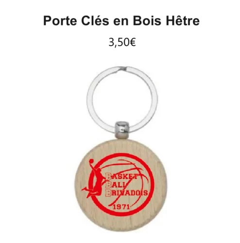 Porte clé Basketball Brivadois.